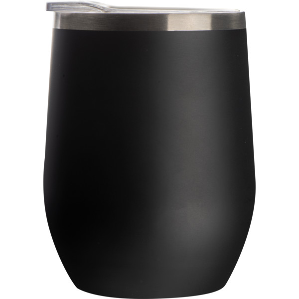 Double walled vacuum mug MATTHEW - Black