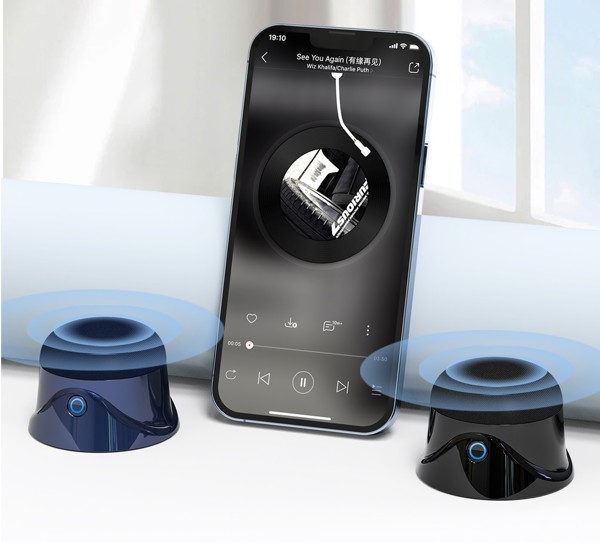 Magnetic bluetooth speaker - WHITE