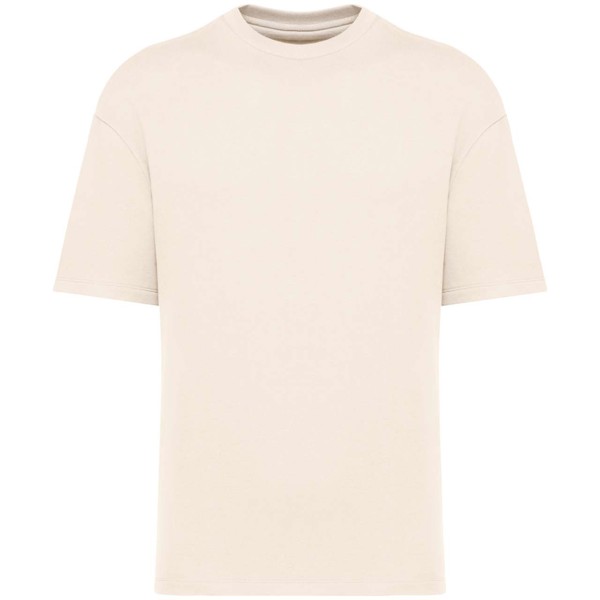 Unisex Eco-Friendly Oversized French Terry T-Shirt - Ivory / XL