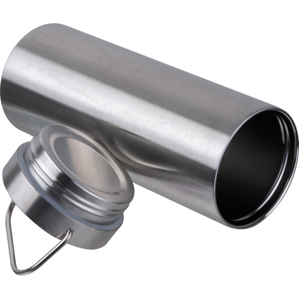 Stainless steel drinking bottle NESTOR - Silvergrey