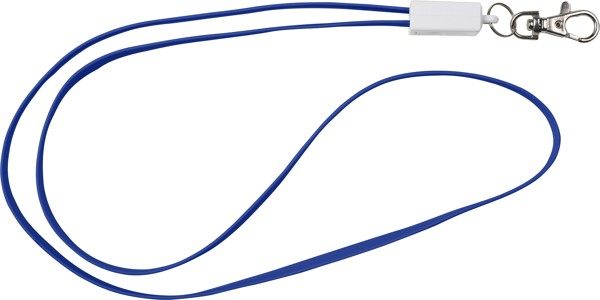 Lanyard comprenant une prise USB Marguerite - bleu