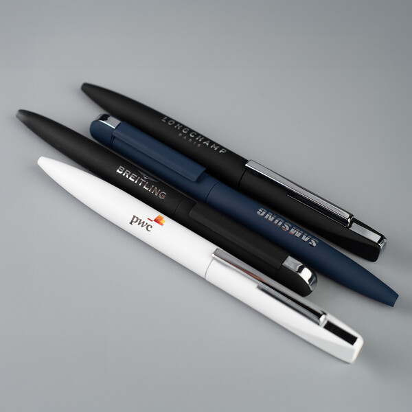 FOLK - BND62 - Stylo à bille en acier inoxydable recyclé - Blanc finition mat