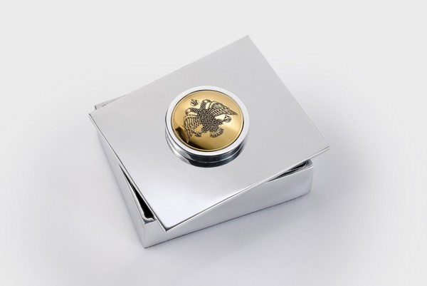 ΚΟΥΤΙ ΜΕΓΑΛΟ ΒΑΘΥ ΛΕΙΟ ΜΕ ΝΟΜΙΣΜΑ ΔΙΚΕΦΑΛΟ ΑΕΤΟ ΣΕ ΠΡΟΣΘΕΤΗ ΥΠΟΔΟΧΗ – 190SH59A