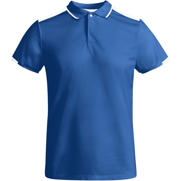 Polo de sport Tamil à manches courtes pour enfant - Bleu royal / Blanc / 16
