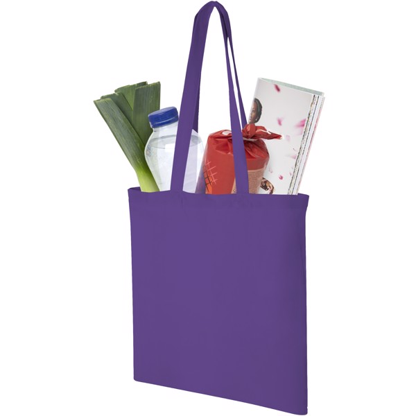 Shopper in cotone 140 g/m² Madras - 7L - Lavanda