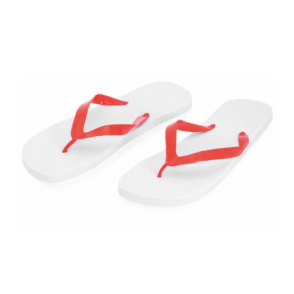 Chanclas Sunset - Blanco / Rojo / MUJ