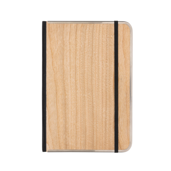 Treeline A5 wooden cover deluxe notebook - Brown