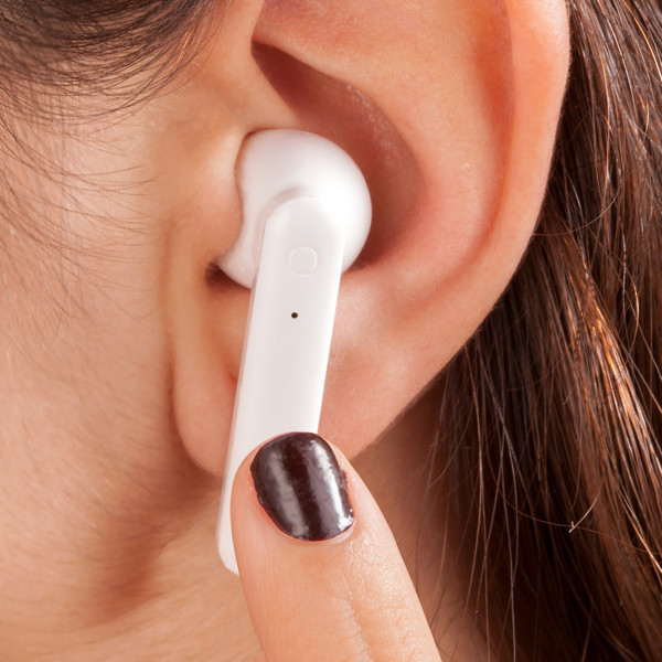 Personalized wireless Bluetooth 5.0 earphones with charging case