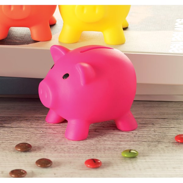 Piggy bank Softco - Fuchsia