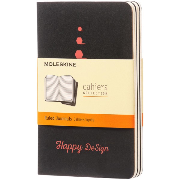 Moleskine Cahier Journal PK - ruled - Solid Black