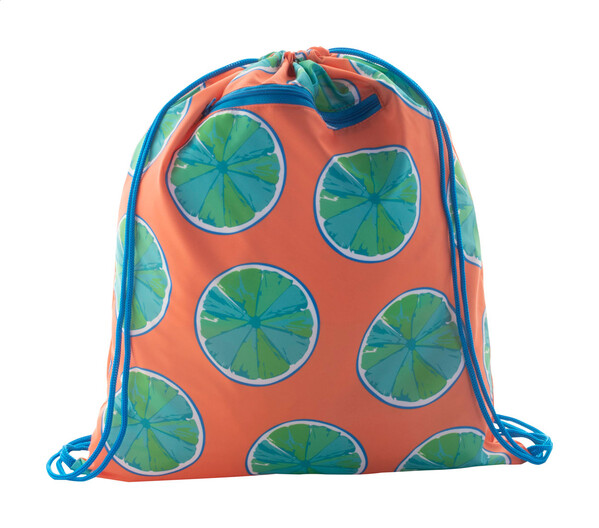 Sac piscine CreaDraw Zip - Bleu / Blanc