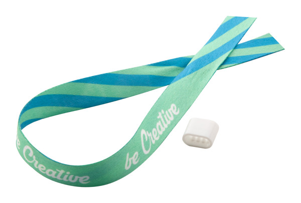 SuboWrist festival bracelet, polyester, 390x15 mm - White