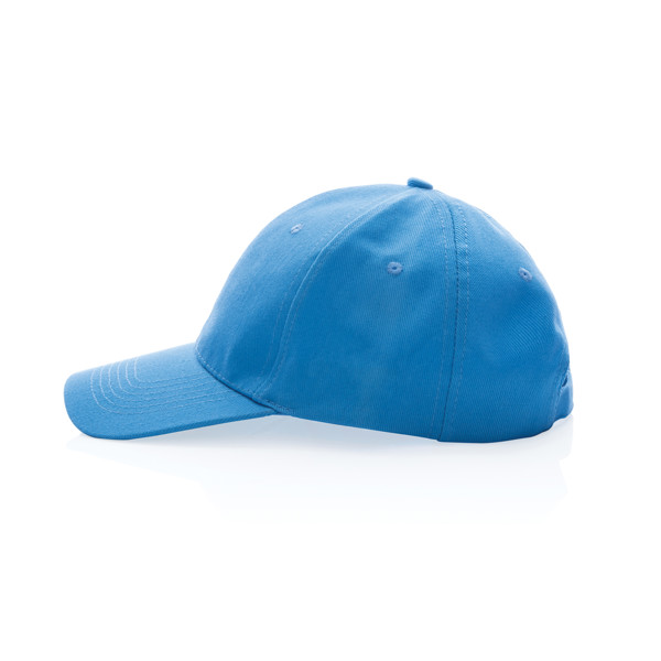 6 dílná kšiltovka Impact z 280g recyklované bavlny AWARE™ - Tranquil Blue