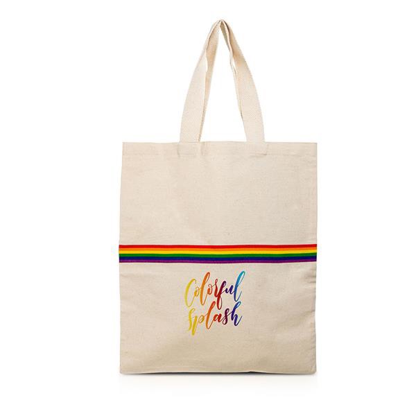 Saco De Algodão Multicolorido