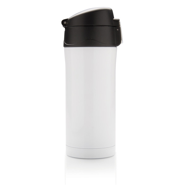 Xd Collection vacuum mug,300ml recycled steel - White
