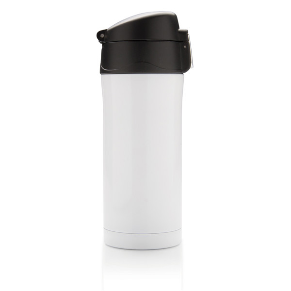 RCS Recycled stainless steel easy lock vacuum mug - White