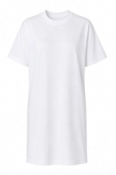 Womens Tee Dress - White