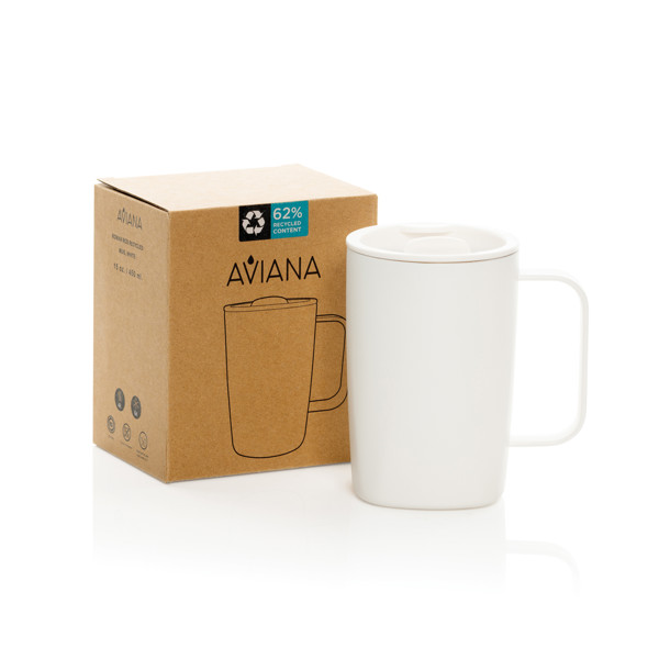 Aviana™ Rowan RCS Recycled Mug 450 ML - White