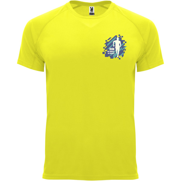 T-shirt Bahrain en maille piquée à manches courtes pour homme - Fluor Yellow / 3XL