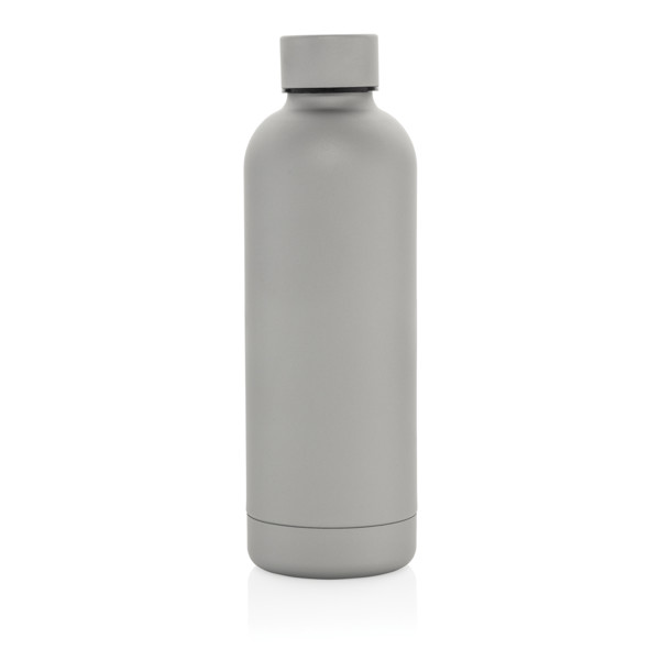 Bouteille isotherme 500ml en acier inoxydable recyclé RCS - Argent