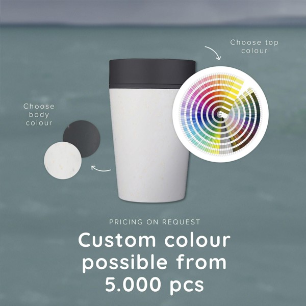 Circular&Co Recycled Coffee Cup 227 ml - white/black