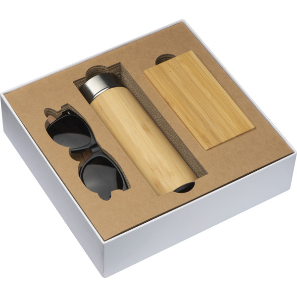 Bamboo items set EMILIA - White