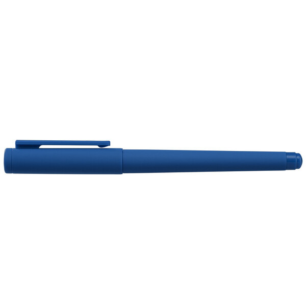Stylo gel Aeris, plastique recyclé, monochrome - Bleu marine / Sérigraphie
