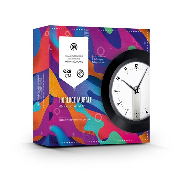 WALL CLOCK WITH RADIO RECEPTION  ø 28 cm