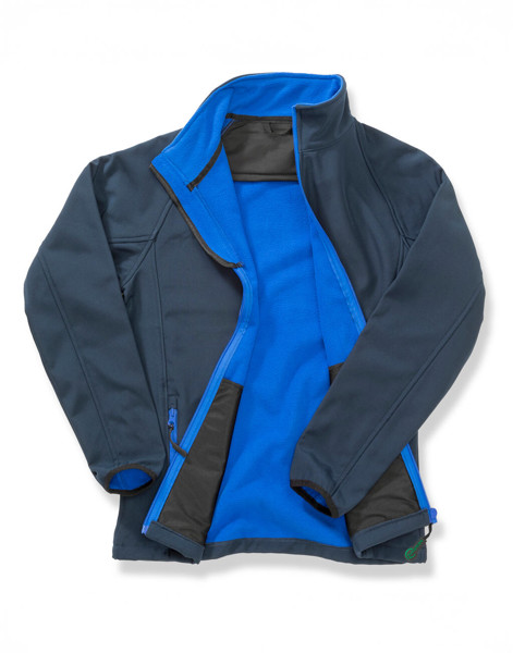Ladies' Printable Softshell Jacket - White / Black / S (10)