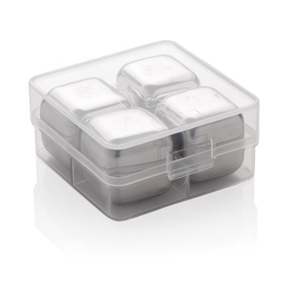 XD - Re-usable stainless steel ice cubes 4pc