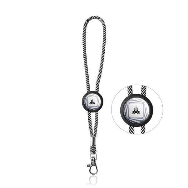 Porta-Chaves Tubular Com Ajuste E Mosquetão - Rosa