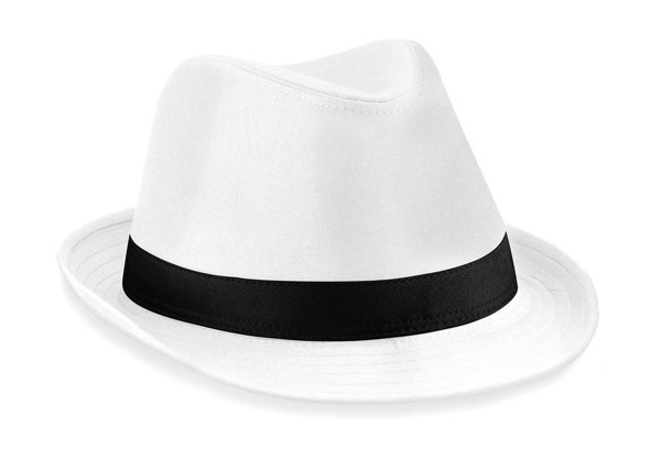 Fedora - White / Black / S/M