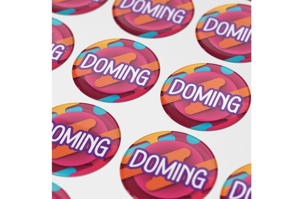 Doming Round Ø 45 mm - White