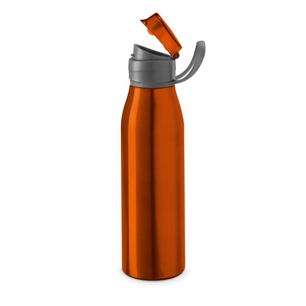 KORVER. Aluminium 650 mL sports bottle - Orange