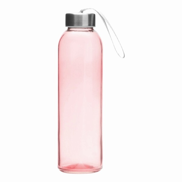 Glas-Trinkflasche Take Smart - Rot