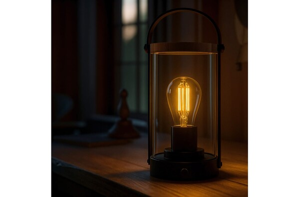 Lampe Edison en bambou
