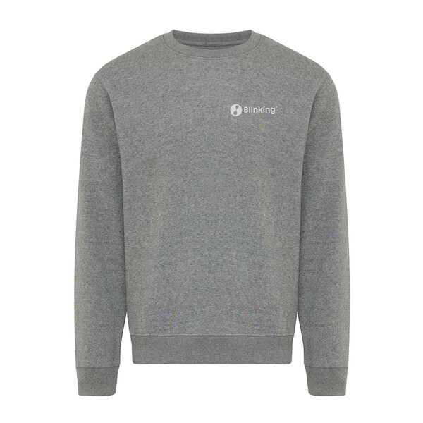 Mikina IQONIQ Torla z recyklované bavlny - Light Heather Anthracite / XS