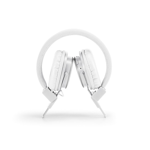 BARON. ABS foldable and adjustable headphones - White