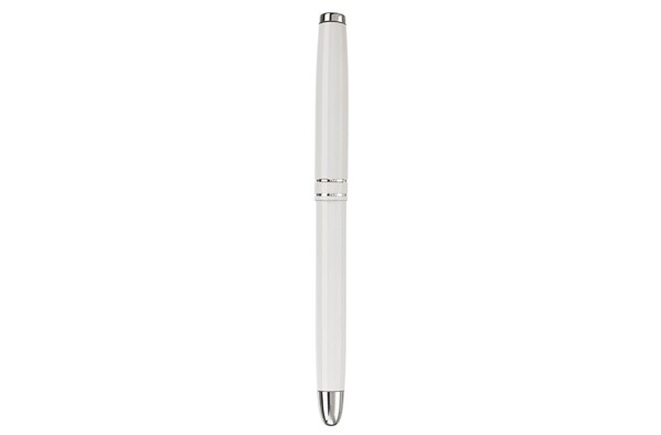 Metal rollerball 2 stripes - White