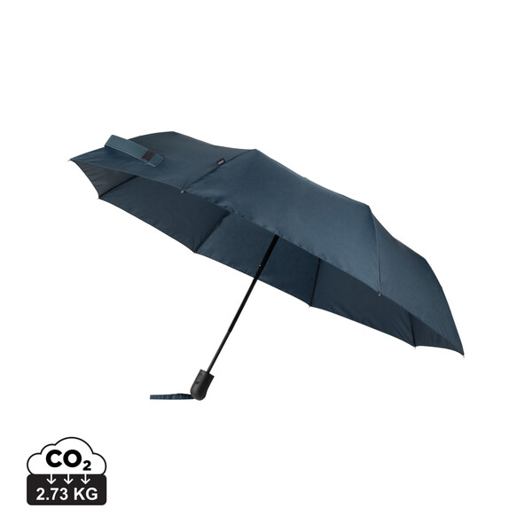 VINGA Parapluie de 21 pouces Baltimore en rPET AWARE™ - Bleu Marine
