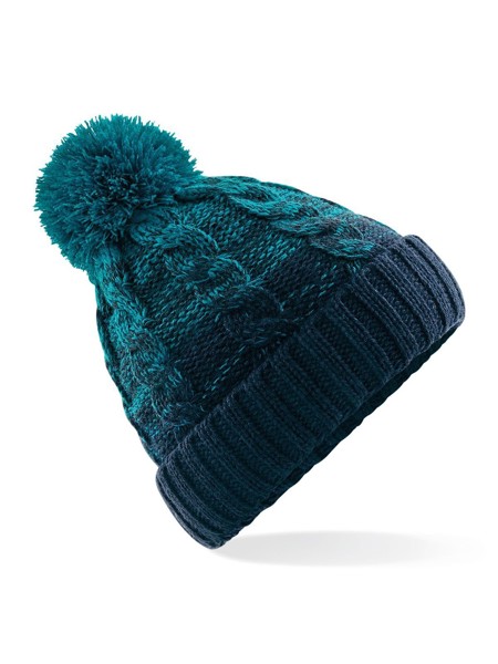 Ombré Beanie - Teal / French Navy