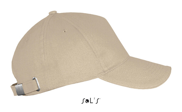 LONG BEACH FIVE PANEL CAP - BeigeM