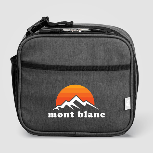 Helsinki rPET PEVA Lined Lunch Cooler Bag – 4.5L - Dark Gray / Silkscreen