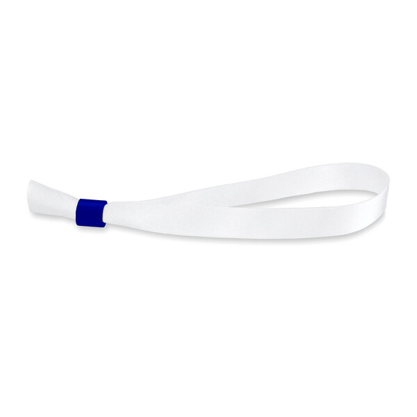 Bracelets à sublimation en polyester - Quadri / Bleu foncé / Fermeture plastique non amovible