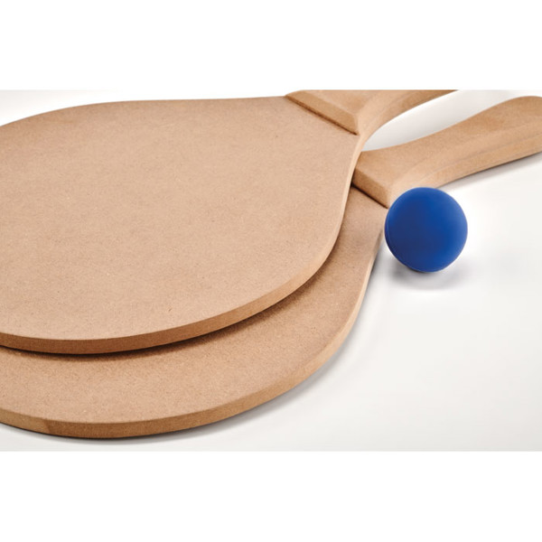 Set za tenis na plaži Raquet, MDF vesla 375x190 mm
