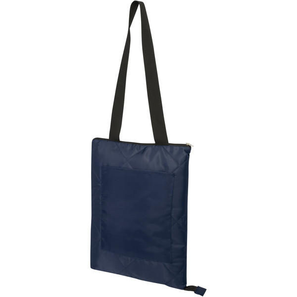 Nappe de pique-nique en polyester recyclé GRS Clary - Marine