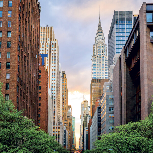 Notique Poznámkový Kalendář New York 2027, 30 x 30 cm - Východní
