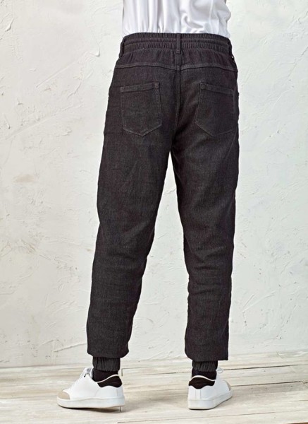 Artisan' kuharske hlače - Black Denim / XL