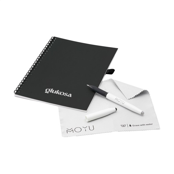 MOYU Erasable Stone Paper Notebook SoftCover 18 pages - Black