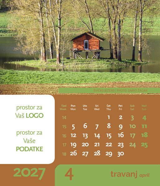 Stolni CD kalendar – Ljepote hrvatske